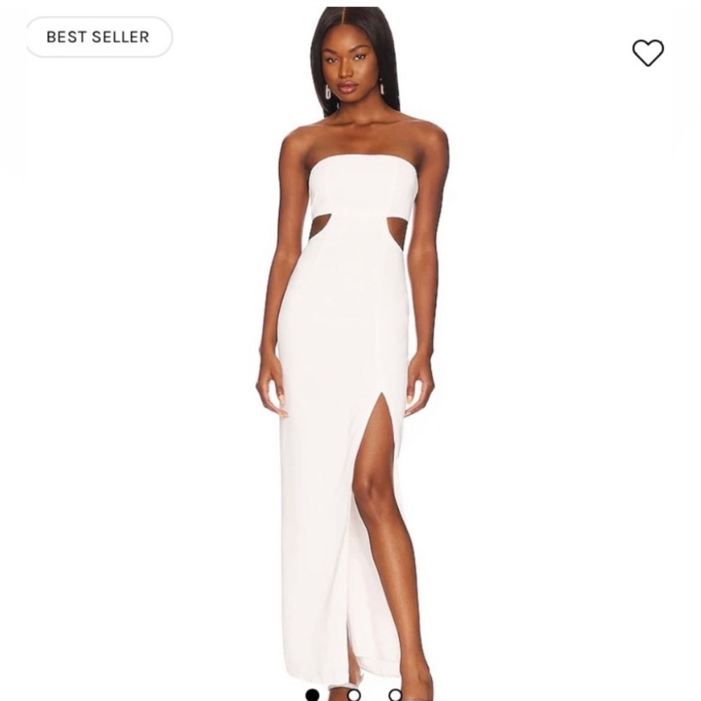 White superdown dress